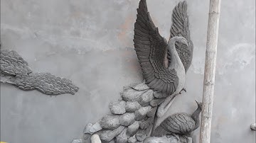 cách đắp chim công dáng đứng/peacock crafting tutorial