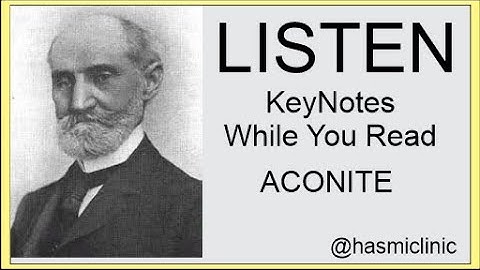 Aconite | Allen Keynotes | Listen while you read