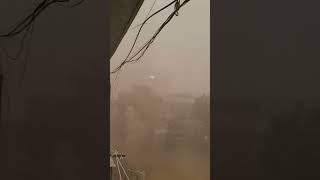 Strong Winds and Dust Storm Filmed From Different Angles