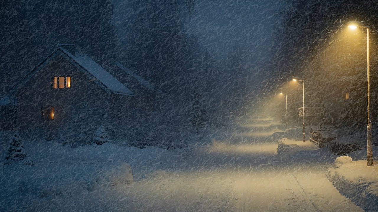 Relentless Howling Wind & Harsh Cold Ambience | Blizzard Sounds for ...