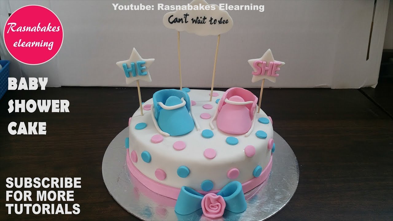 Baby shower cakes design ideas pink or blue for boy or girl 3d ...