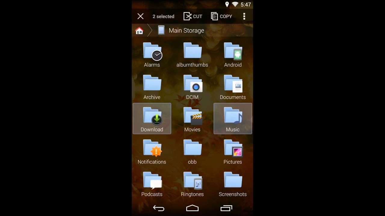 FX File Explorer 3.0 Gestures Demo