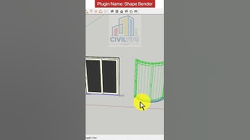 Create a curved window with shape bender in sketchup