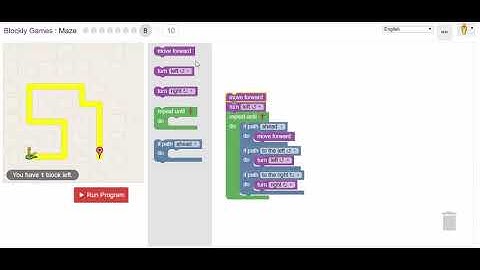 Blockly Games - Maze - Level 8