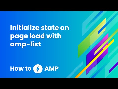 Initialize state on page load with amp-list - How to AMP