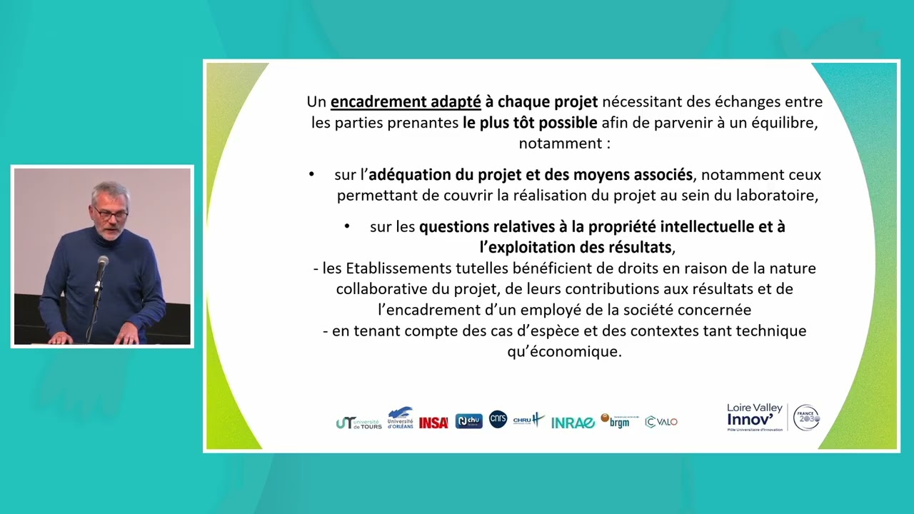 Aspect contractuel des bourses CIFRE - Eric Bricout (université de Tours)