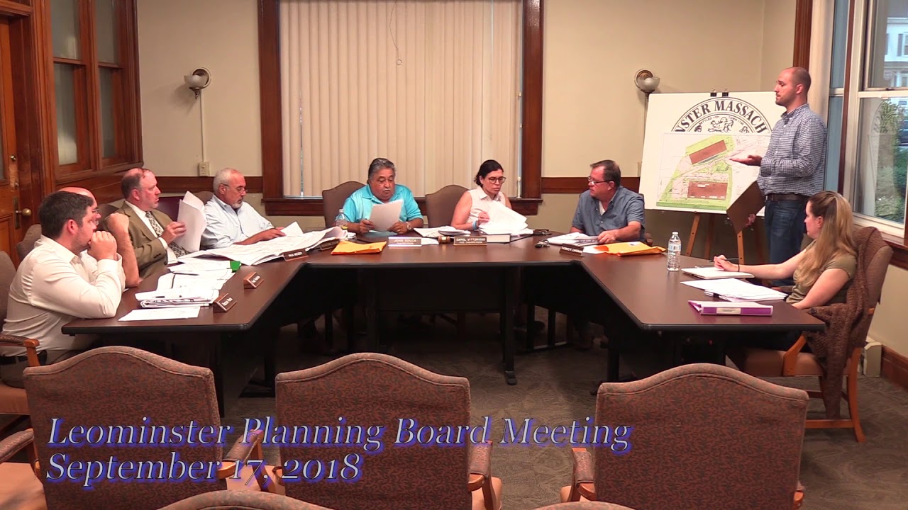 Leominster Planning Board Meeting 91718 YouTube