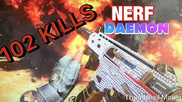 WHAT NERF daemon 3XB 102 KILLS BLACK OPS 4 ( COD BO4 ) BEST CLASS SETUP