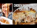 CHICKEN BACON RANCH CASSEROLE! How to Make Keto Chicken Bacon Ranch Casserole! Only 3 Carbs!