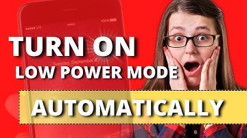 How to turn  ON low power MODE automatically on iPhone