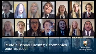 Middle School Closing Ceremonies - June 18, 2020