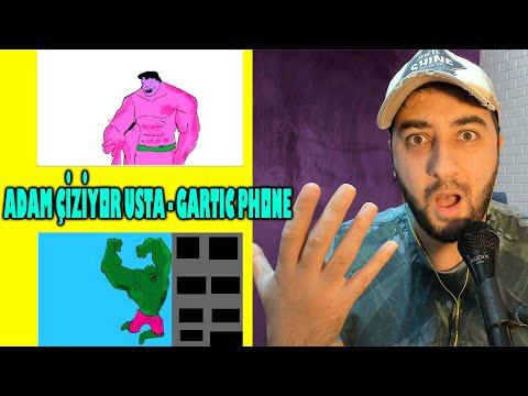 ADAM NE ÇİZDİ BE | GARTİC PHONE SÜPER KAHRAMANLAR W/ekip