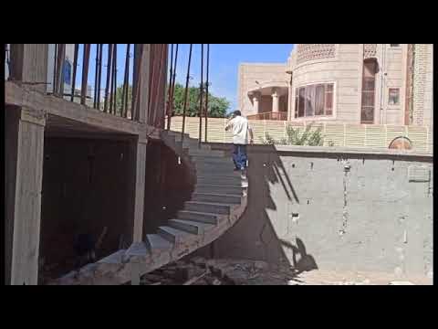 درج ملفوف حلزوني بدون اعمده بأرتفاع 4 متر صدام العماري
