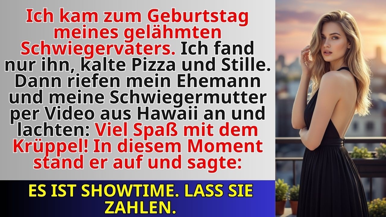 Meine Familie wählte Hawaii statt Geburtstag — dann sprach mein paralysierter Schwiegervater.
