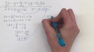 Systems of Equations Solve using Substitution Isolate a Variable First