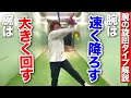 【腕の旋回タイプを解説】腕は大きく回す？速く振り降ろす？