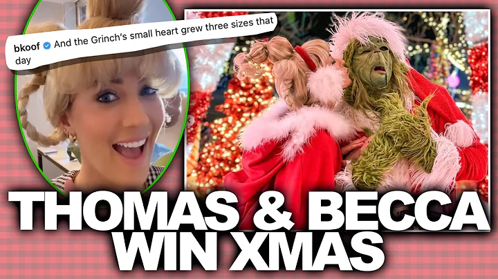 Bachelor 'It' Couple Becca Kufrin & Thomas Win Christmas - He Dressed Up As The Grinch!