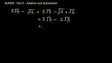 Surds/Radicals 2 - Addition & Subtraction (with Fractions)