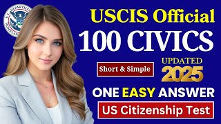 2025 random 100 civics questions and answers - N400 Interview - U.S. citizenship interview #n400