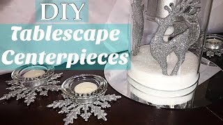 Simple DIY Christmas Tablescape Centerpieces