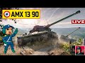 🔥 AMX 13 90 - Выводим из стока | Качаем ЛТ Франции ● World of Tanks