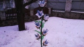 Цветы из пластиковых бутылок ( № - 3 ) , своими руками. Цветы из пластиковых бутылок ( № - 3 ) , своими руками.