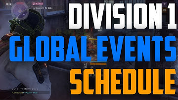 Division 1 Global Events Schedule 2021.