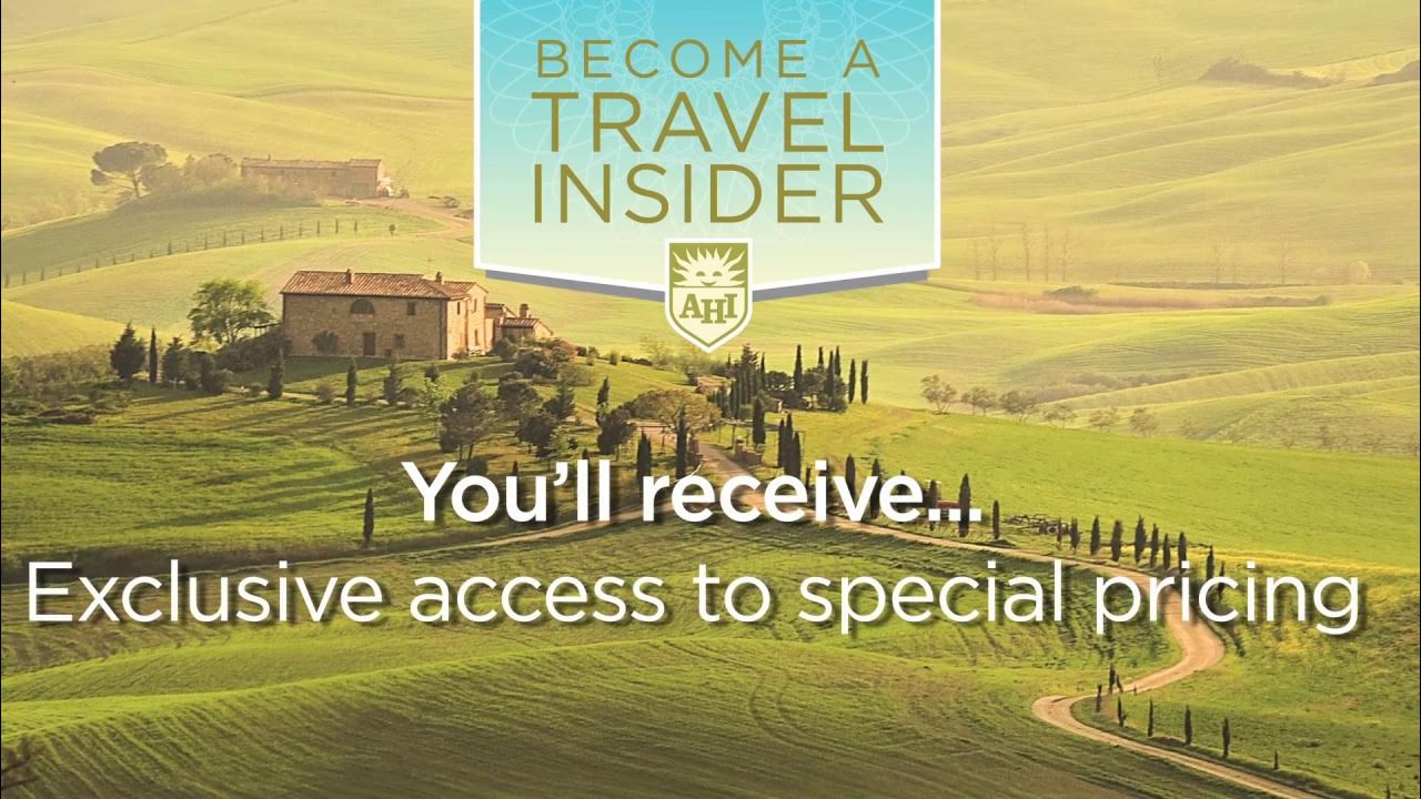 AHI Travel Travel Insider YouTube