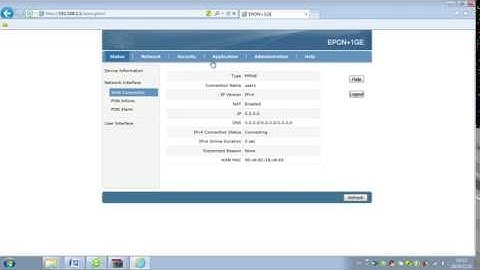 How to configure 1GE ONU Web