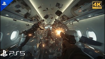 Plane Hijack at 30,000 Feet The Most Intense Mission in MW3 – Turbulence (4K Cinematic)