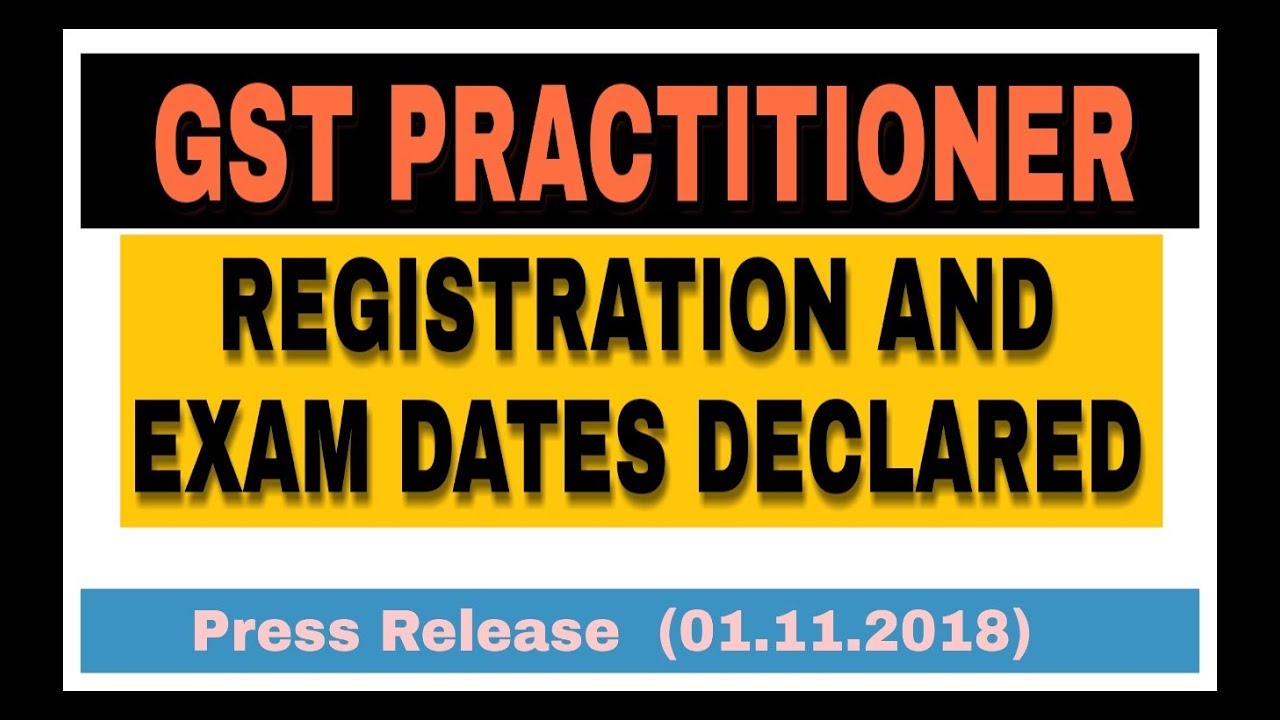 GST Practitioner Exam Rules? Exam Date ? And Syllabus ? "By TaxQ"
