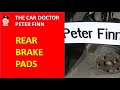 How to replace rear Brake PADS Toyota Avensis. 2003 to 2008
