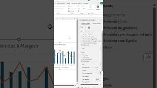Gráfico com linha e marcadores no Excel