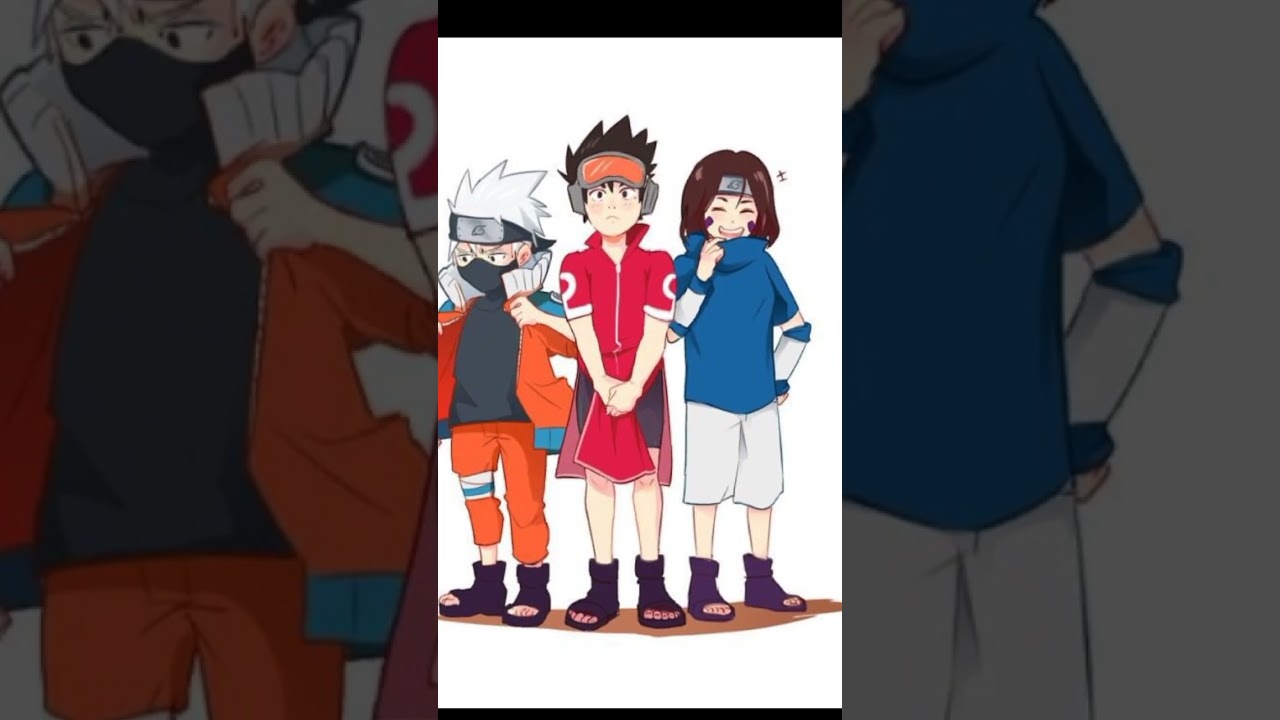 Team 7 Minato and Team 7 Kakashi edit 