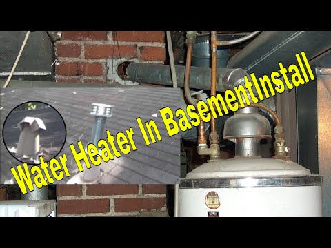 Water heater in basement install 6 of 9