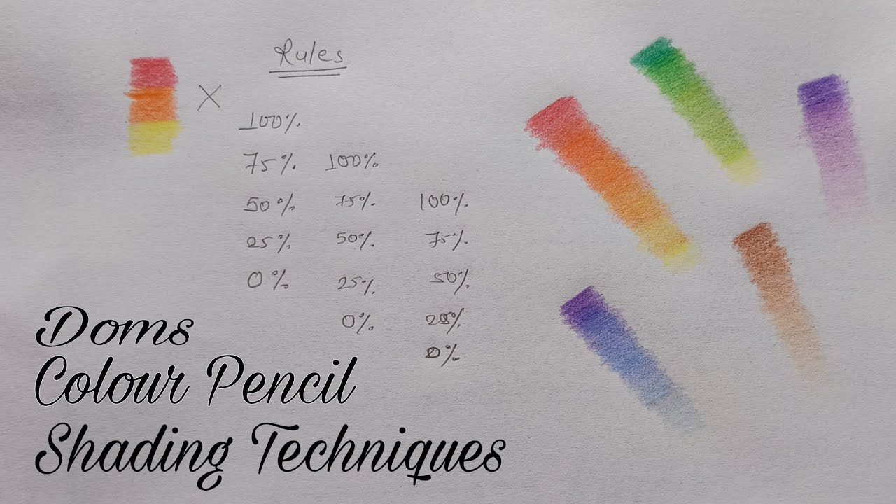 Basic Techniques Of Colours Shading For Beginners #trending#art#sketch# ...