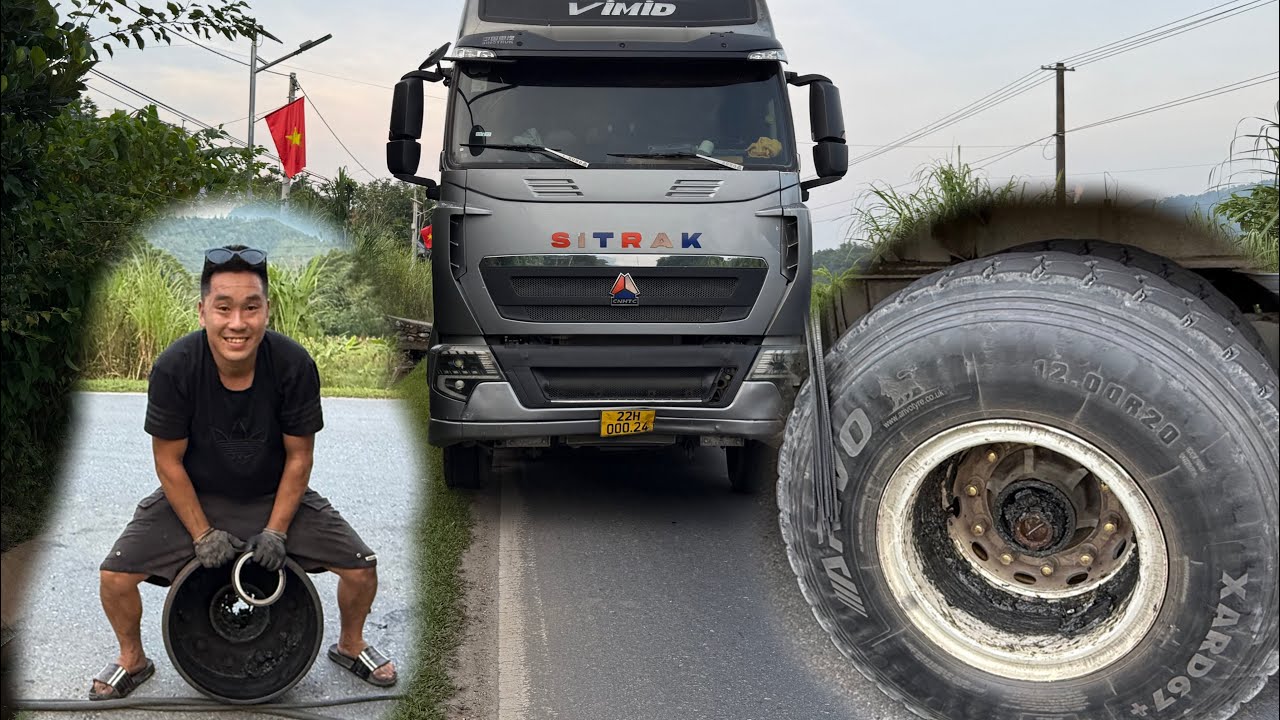 How can a tire mechanic replace a ball bearing while the truck is carrying 150 tons of cargo?
