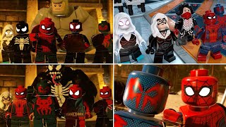 All Spider Man Spider Verse Characters in LEGO Marvel Super Heroes 2 Cutscenes