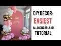 How to make a balloon arch/ EASY BALLOON GARLAND TUTORIAL