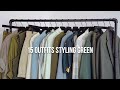 How to Style Green Outfits | Monochromatic Color Theory in Men’s Fashion