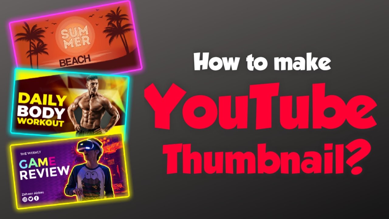 How to make Thumbnails for YouTube videos - Thumbnail on Mobile/ Android