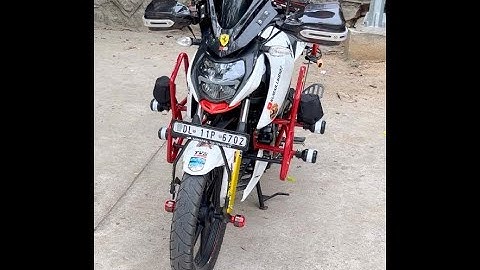 ADV Crash guard tvs apache 160 4v and 200 4v important information #modified #accessories #shorts