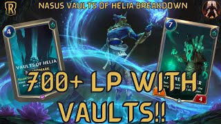 A Player Actually Got To 700 LP With Nasus Vaults of Helia WTF | Legends of Runeterra