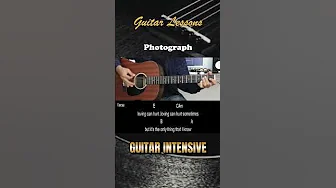 Photograph - Ed Sheeran | EASY Guitar Lessons for Beginners - Chords and Strumming Patterns