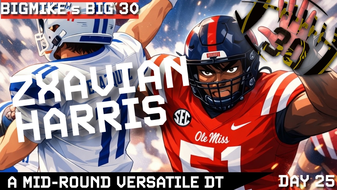 ZXAVIAN HARRIS: AN EXCELLENT VERSATILE MID ROUND OPTION #RAIDERS