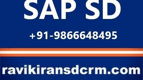 SAP SD Demo - SAP SD Online Training Video