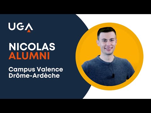 Nicolas - Alumni du Campus UGA Valence Drôme Ardèche