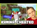 Karina was CHEATING! | Minecraft