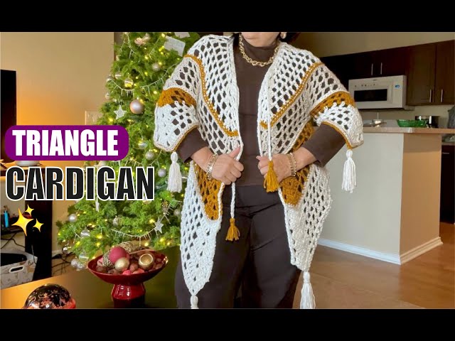 AND to FAST CEPEDA - LAURA How - / BY crochet EASY - Triangle YouTube Cardigan