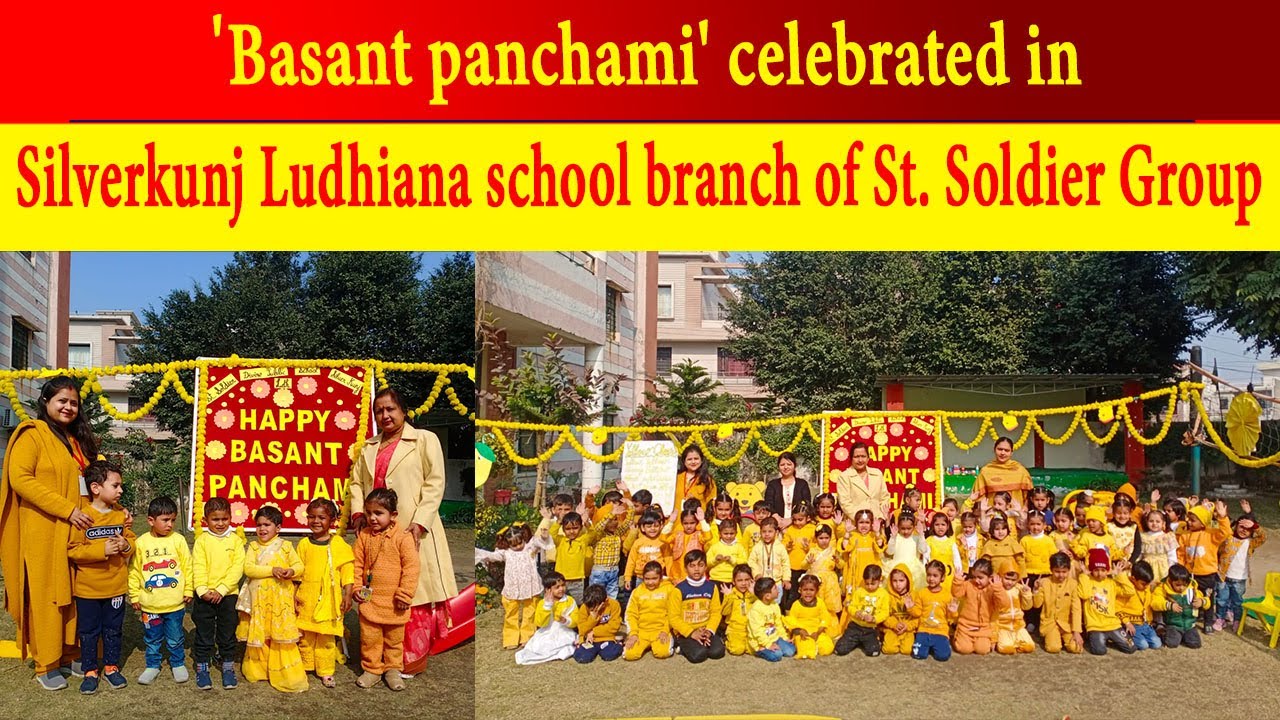 'Basant panchami' celebrated in Silverkunj Ludhiana school branch of St